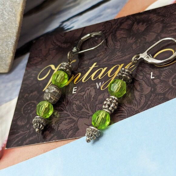 Murano Beads Heart Modernistic Hand Made Wired Green Love Like Butterfly LOVE - Picture 4 of 9